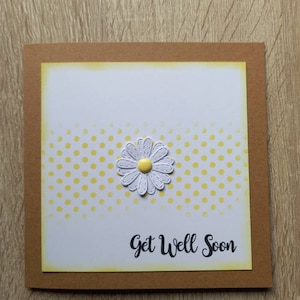 Handgemachte Get well Karte