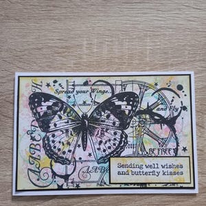 cartão de felicitações feito à mão