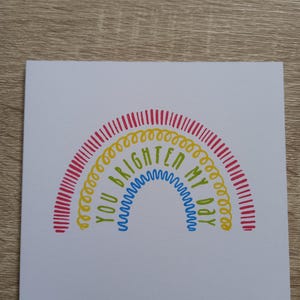 carte de voeux faite main