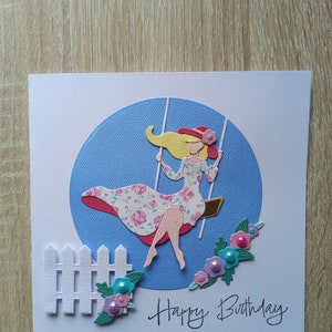 Carte d'anniversaire faite main