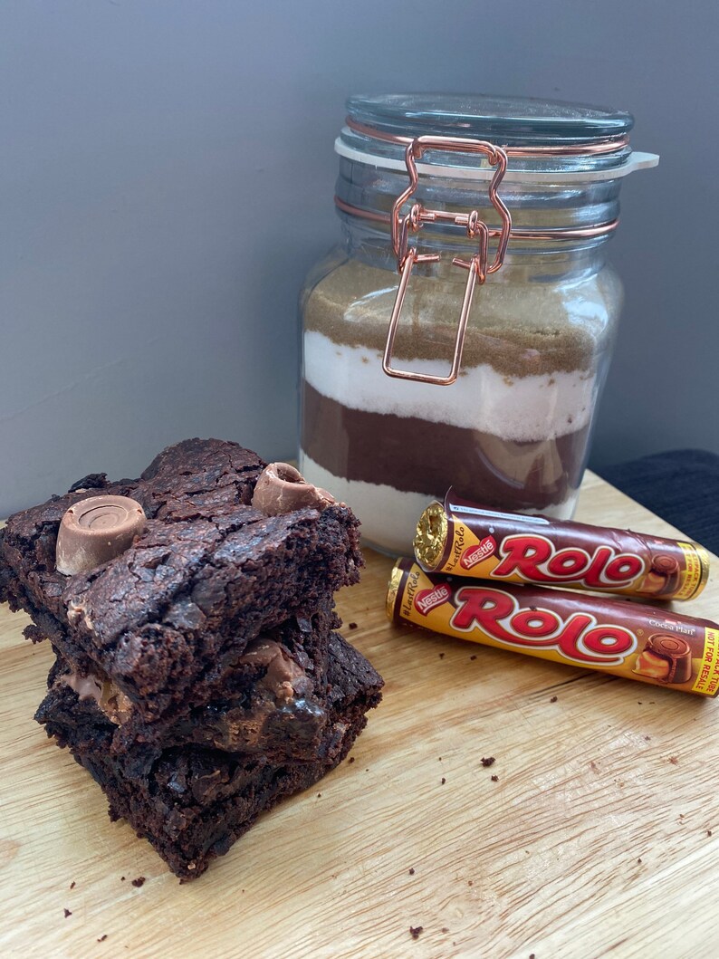 Large Brownie Mix in a Jar 1 Litre Jar Baking Mix in a Jar Etsy