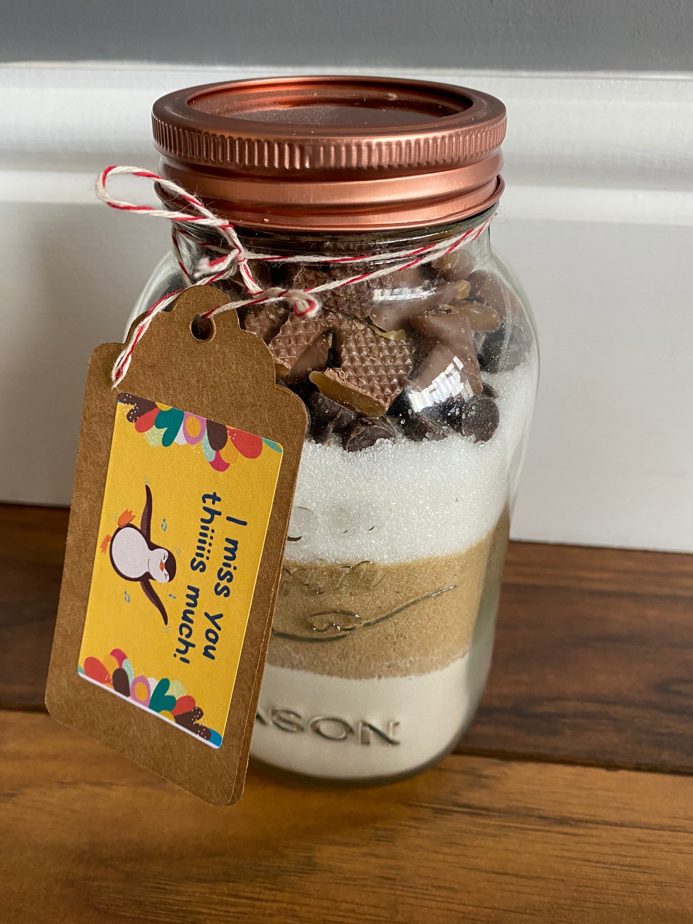Large Blondie Mix in a Jar 1 Litre Jar Baking Mix in a Jar Etsy