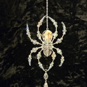 Glass Beaded Spider Suncatcher - Large image 1