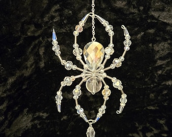 Glass Beaded Spider Suncatcher - Large