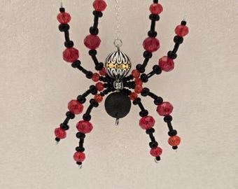 Glass Beaded Spider Suncatcher