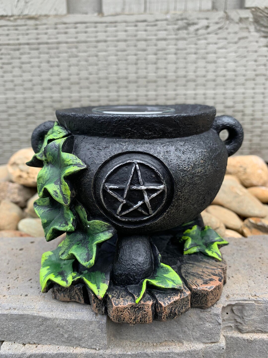 Witches Cauldron Tealight Candle Holder Candles Burning Etsy Australia