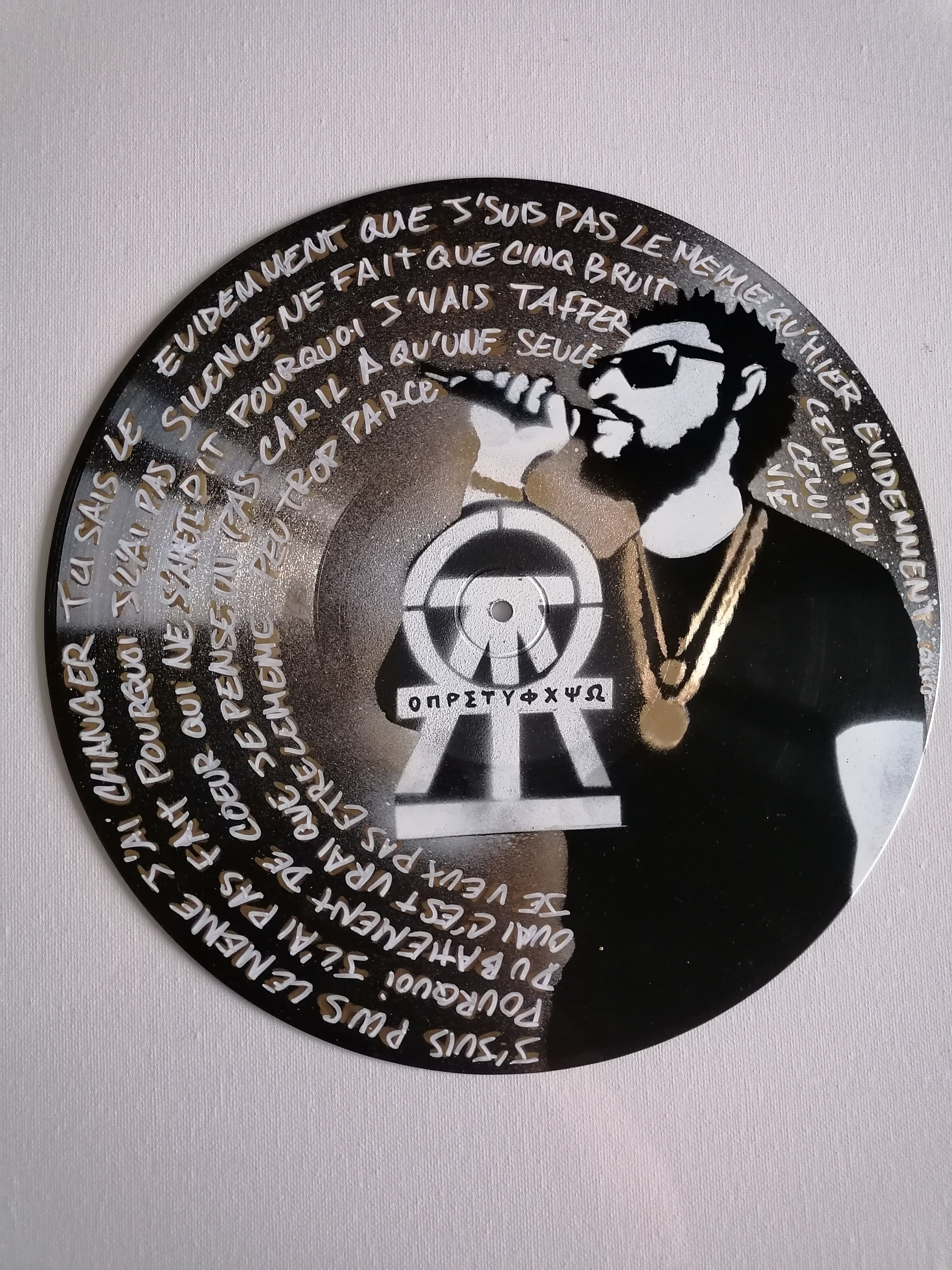 Damso Vinyl Painting 33t Qalf Two Sea Canvases Lyrics Stencil Etsy Ireland