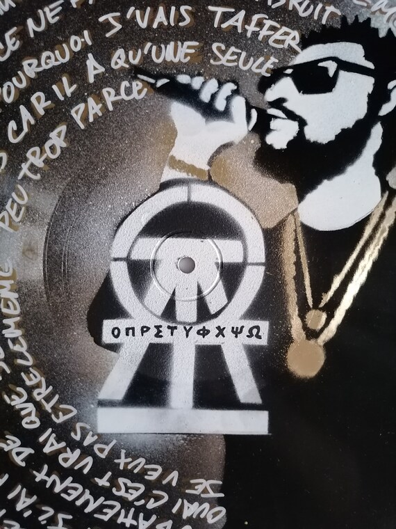 Damso Vinyl Painting 33t Qalf Two Sea Canvases Lyrics Stencil Etsy Australia