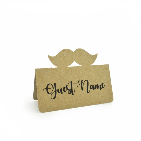 Moustache Place card, Moustache Name card, Little man Place card, Little man Name card, Baby Shower Place card, Birthday Name card