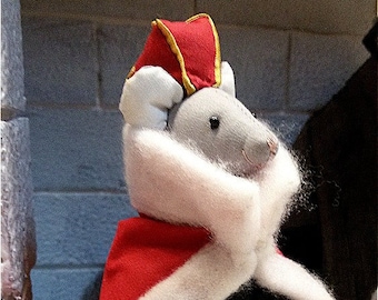 Christmas soft toy the Mouse King, The Nutcracker and Mouse King fabric toy , xmas toy, xmas gift, stuffed animal