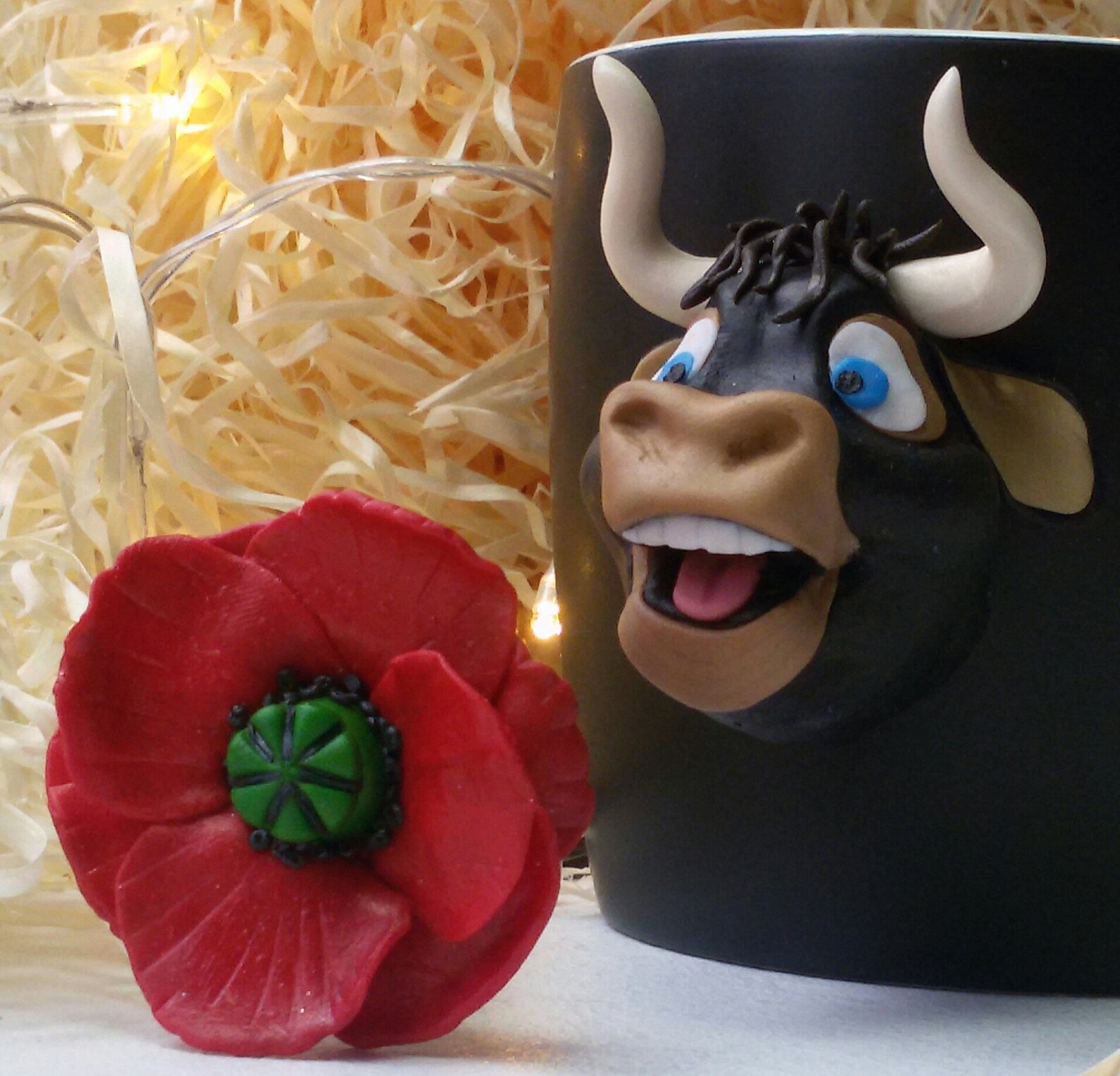 Ferdinand the bull cup christmas bull cup with bull cup Etsy