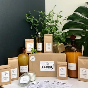 The DIY BOX &quot;minimalist&quot; natural maintenance of the house: linen - crockery - multi-purpose I manufacture my natural cleaning products