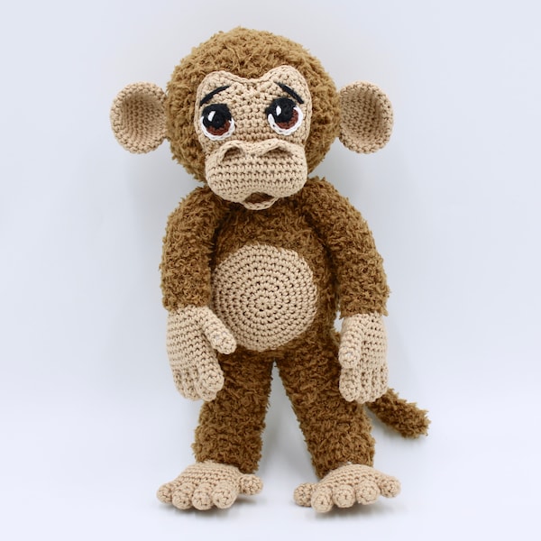 Manki Monkey - Crochet Pattern - Monkey Amigurumi - Amigurumi Pattern - Monkey Pattern - DIY - Apa - Henja Design