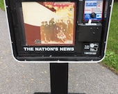 USA Today Vintage Logos Vinyl Record Stand Newspaper Box