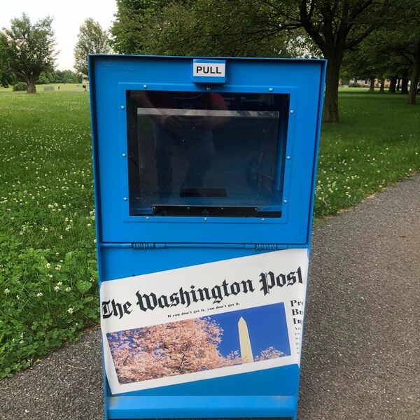 Washington Post Record Stand Newspaper Box