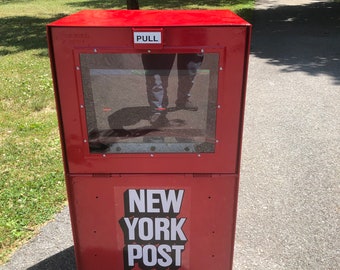 Red New York Post Newspaper Box