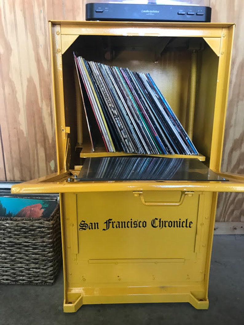 San Francisco Chronicle Record Player Stand image 2