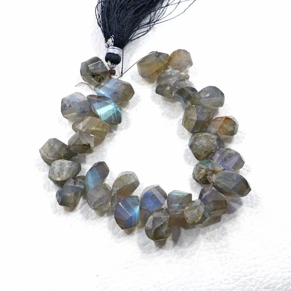 thumbnail image 2 of 50-Inch Gray Labradorite & Pearl Necklace – 3 Strand Beaded, Handmade, Nickel-Free 2 of 13