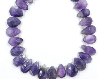 Natural Crystal Quartz Beads, 8x13-10x16mm Gemstone Bead Strand