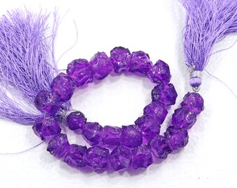 Coated Crystal Quartz Beads, Fancy Shape (9-12mm)