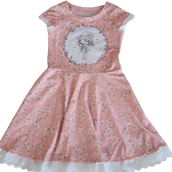 Mädchenkleid/ Drehkleid Gr. 116 / Sommermädchen