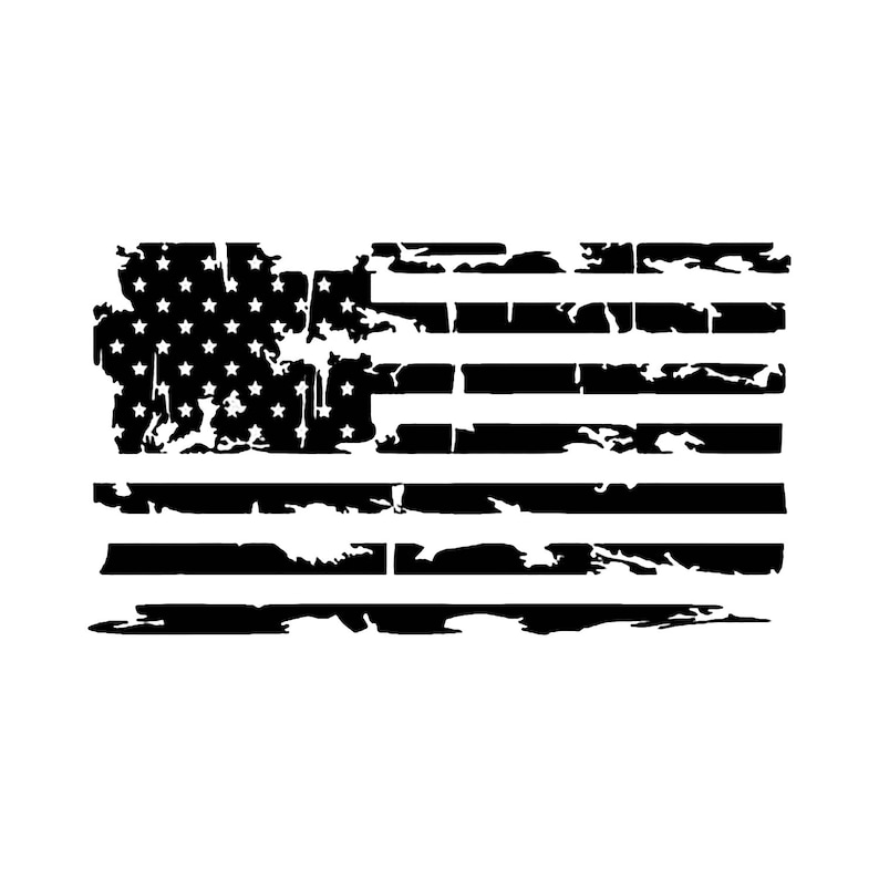 Download DISTRESSED AMERICAN FLAG Decal | Etsy