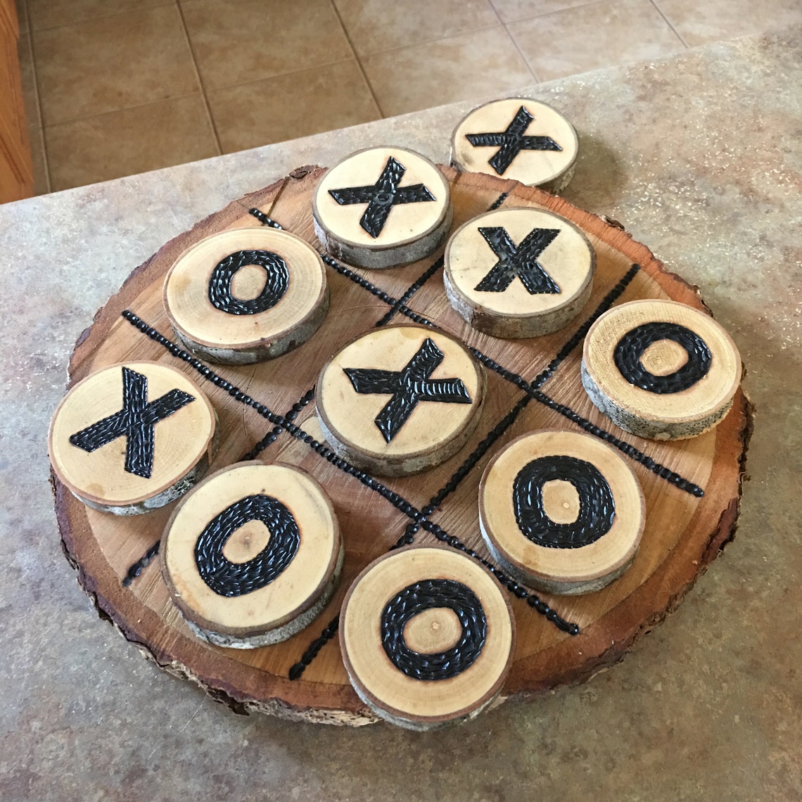 Wooden X and O Set Etsy