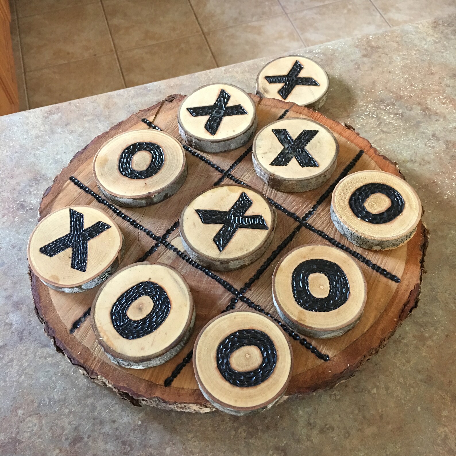 Wooden X and O Set Etsy