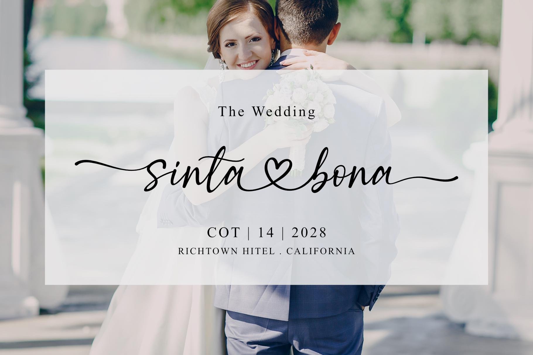 Bela Script Bela Love – Romantic Script Font With Heart Swashes, Wedding ...