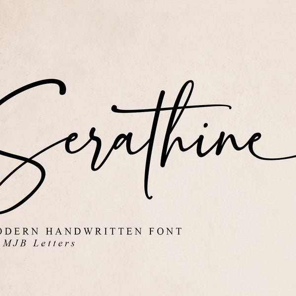 Calligraphy Font, Modern Script, Handwritten Font, Wedding Font, Feminine Font, Cute Font, Digital Font, Canva Font, Cricut Font