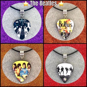 Beatles Inspired Guitar Pick Pendants