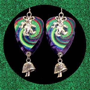 Dancing Bear Shroom Earrings