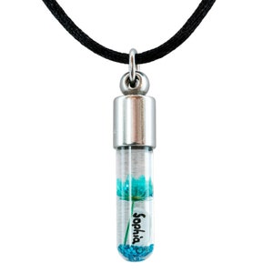 Name on rice, partner necklace, stainless steel, gift for women, personalized gift, lucky charm
