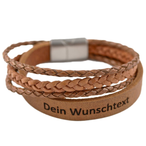 Namensarmband, Lederarmband Gravur, personalisiertes Geschenk, Freundschaftsarmband, Partnerarmband, Infinity Armband