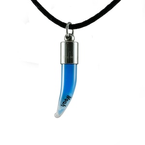 Name on rice, personalized gift, tooth pendant, birthday present for boys, stainless steel, different colors, lucky charm, necklace