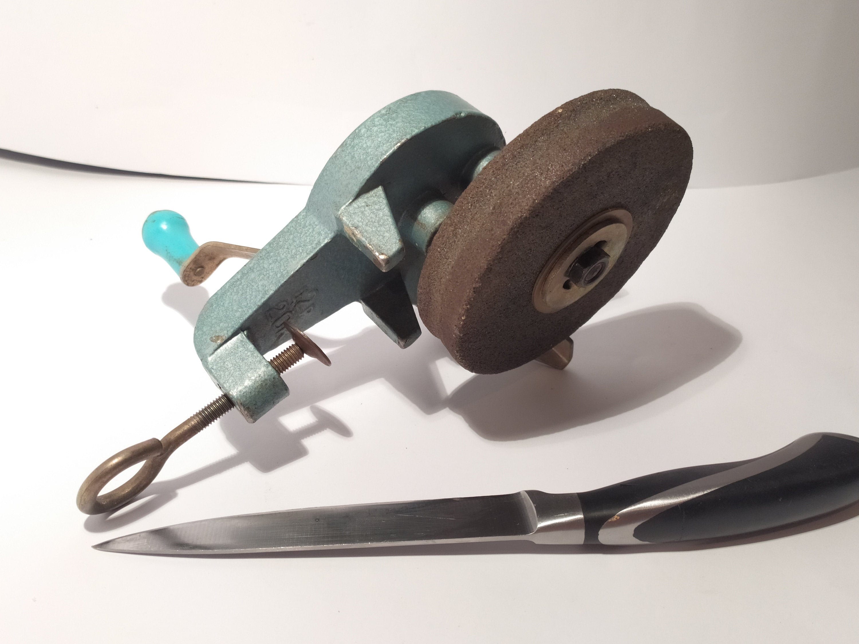 Soviet knife sharpener emery wheel russian tool made in | Etsy