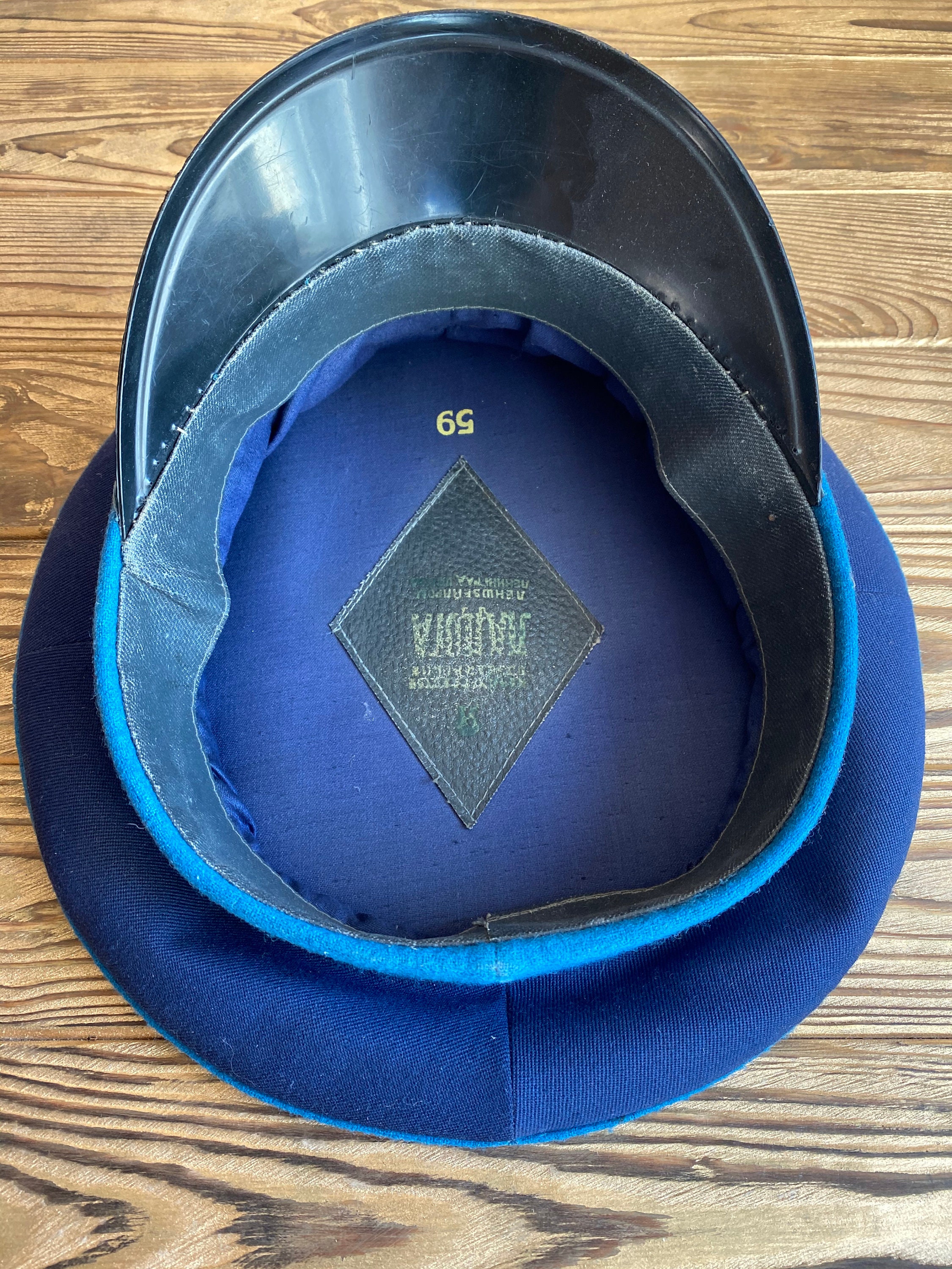 Soviet Air Forces Pilot Hat Aviation Cap Red Army Military Etsy