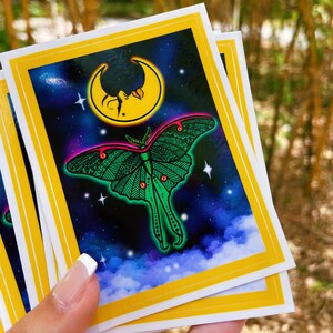 Luna Moth Vinyl Sticker