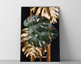 Black Gold Painting Etsy