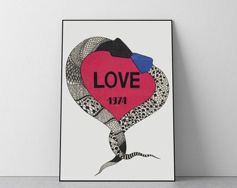 yves saint laurent poster love