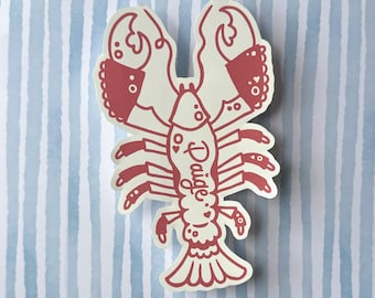 Lobster Bachelorette Name Tag: East Coast Theme, Customizable Gift Tag