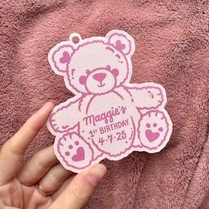 Nous pouvons BEARLY WATT, baby shower, étiquette cadeau, cadeau de douche, carte, sexe révélateur, ours en peluche, cadeau, premier anniversaire, baby shower ours en peluche
