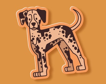 Dalmatian Vinyl Dog Sticker - Dishwasher Safe, Durable for Water Bottles, Laptops, Phone Case, Crafting