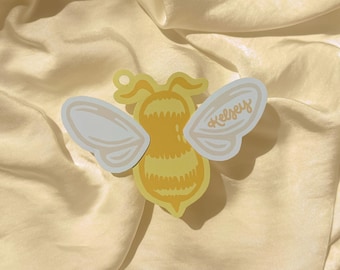 Found her HONEY, Mom-to-BEE, Bumble Bee Bridal Shower Place Card, Bachelorette / Bridesmaid Name Tag