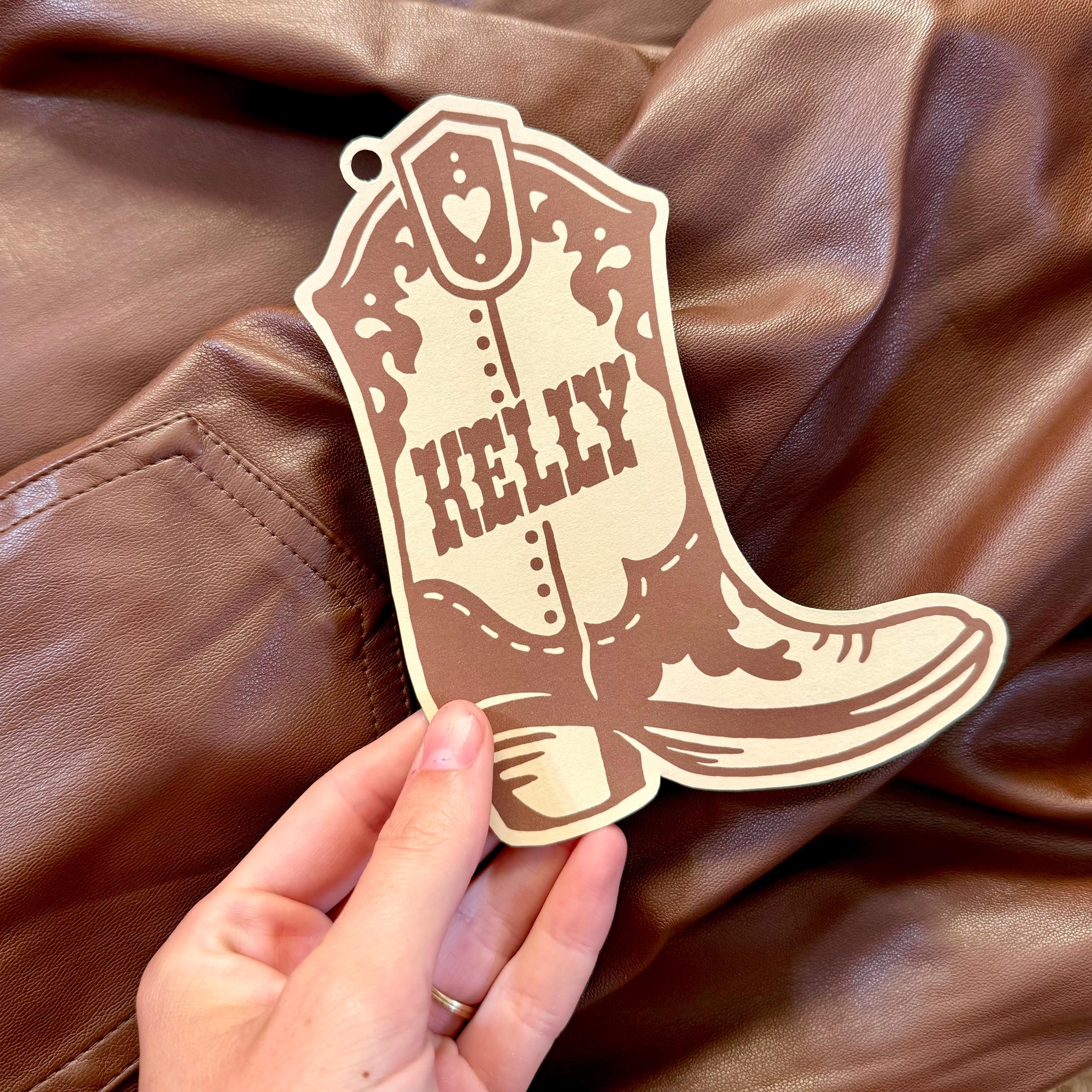 Cow Print Boot Nametag, Last Rodeo Bachelorette Party, Bridesmaid ...