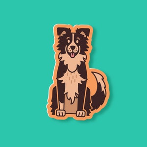 Border Collie Vinyl Sticker – Dog Mom Gift, Laptop Decal