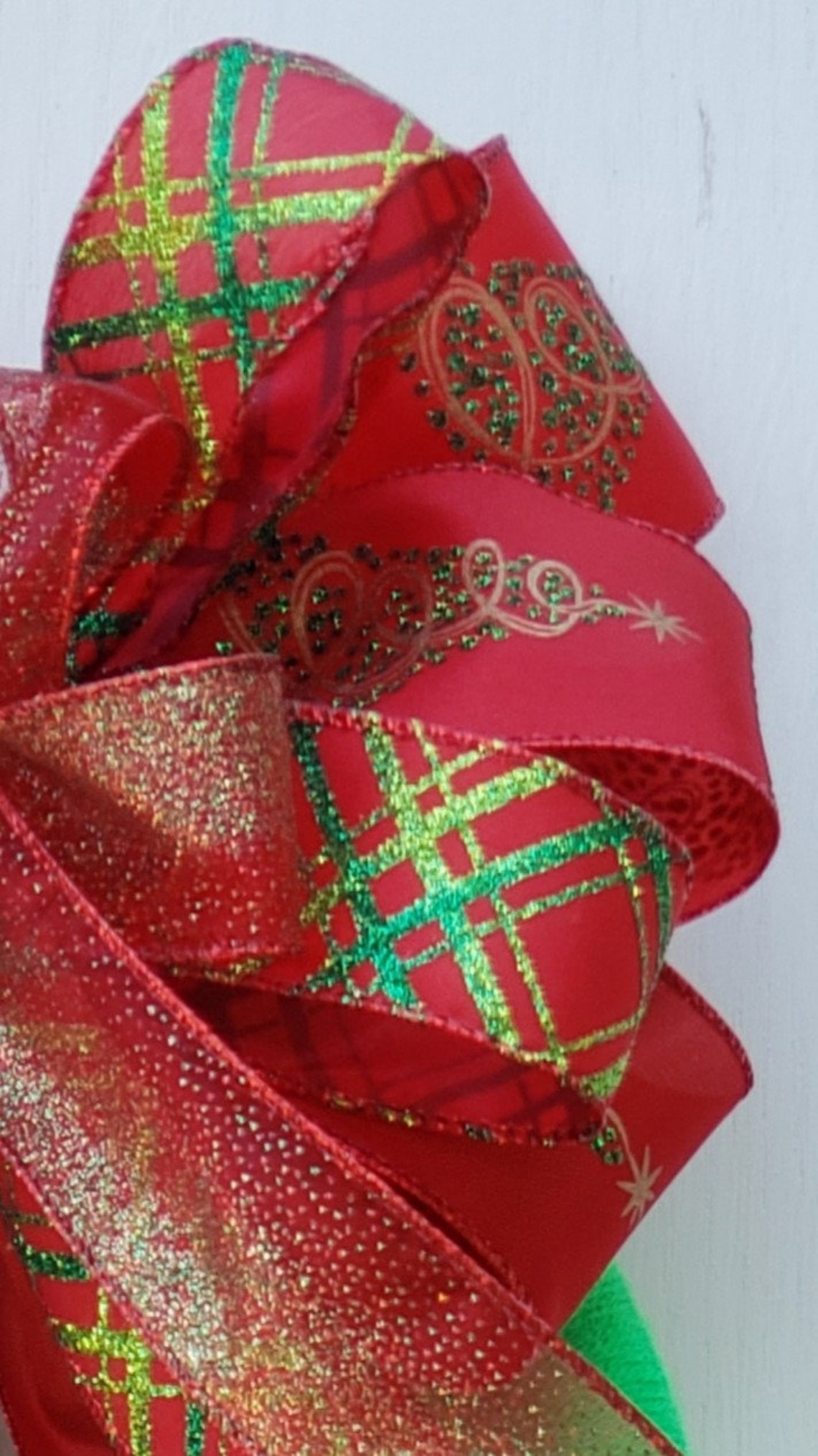 3 Ring Wreath Holiday Christmas Door Decor Wall Hanger Etsy