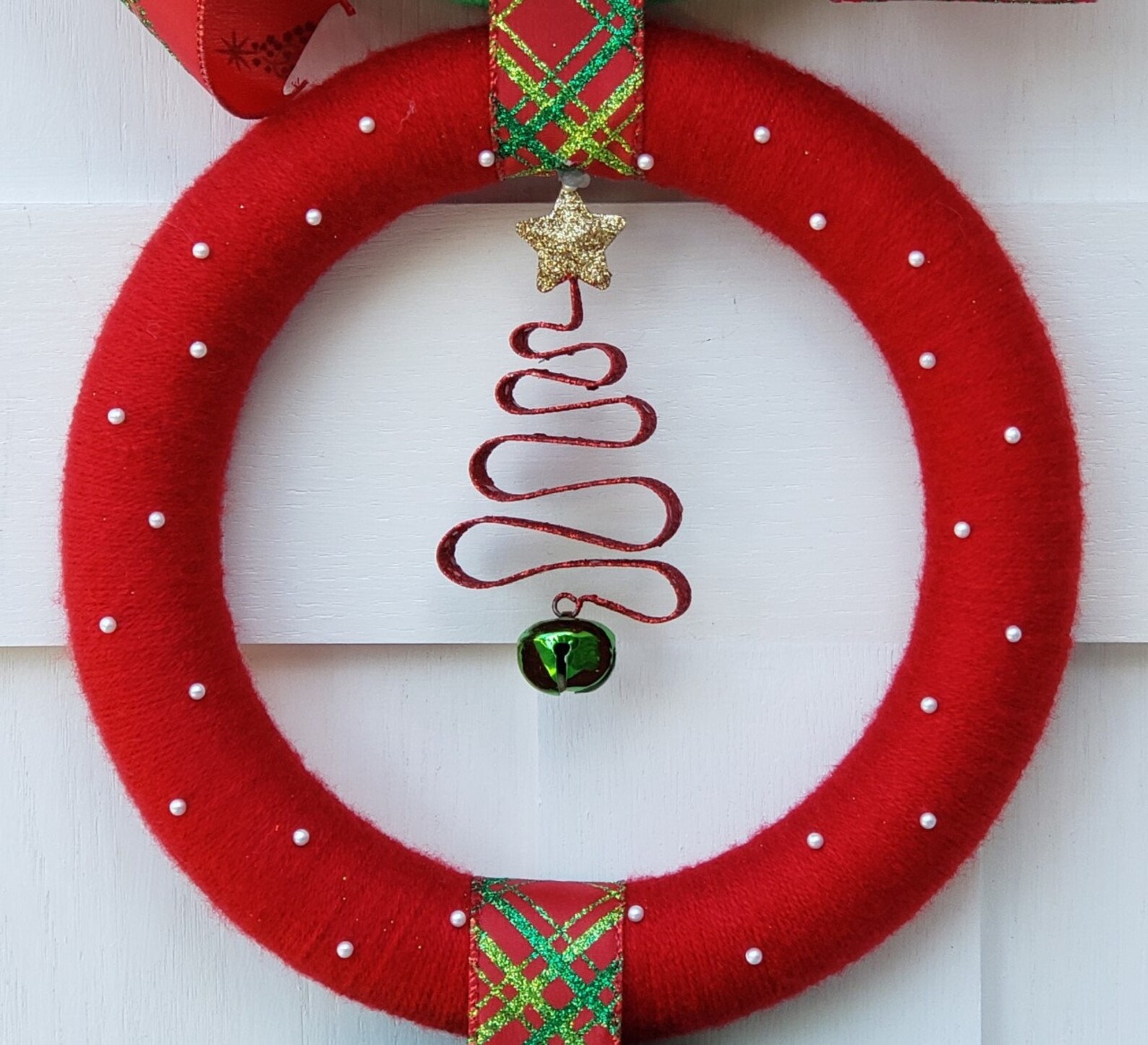 3 Ring Wreath Holiday Christmas Door Decor Wall Hanger Etsy