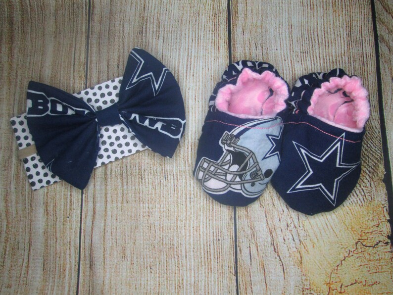 Dallas Cowboys Baby Gift Set Moccasins Crib Shoes Baby Booties Etsy