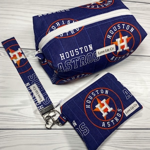 Bolsa de cosméticos/billetera/llavero acolchado de los Houston Astros/pulsera/billetera acolchada/llavero/béisbol/h town/stros/bolsa de maquillaje/organización/regalo